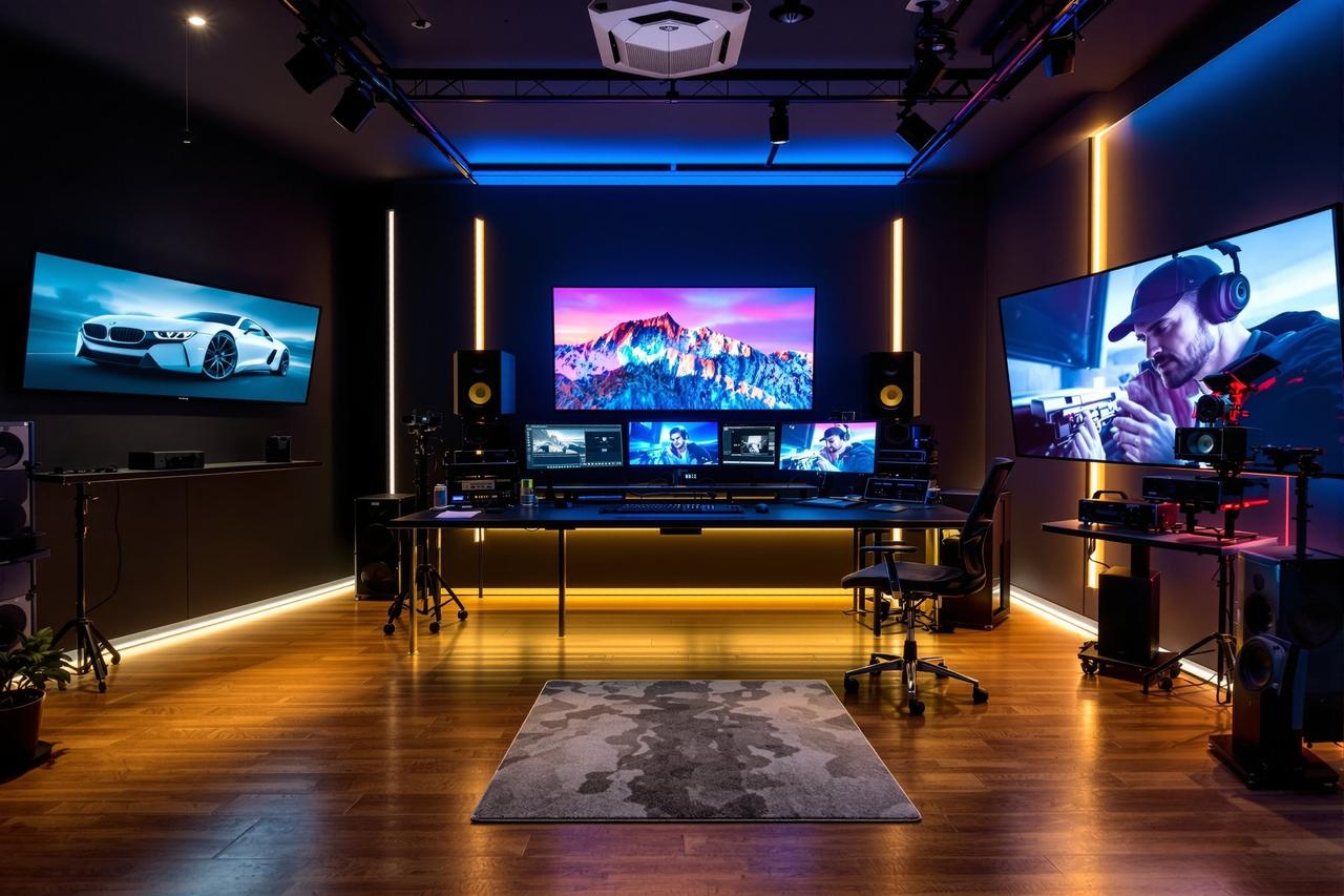 伦理电影网4K HDR全流程后期制作中心工作环境